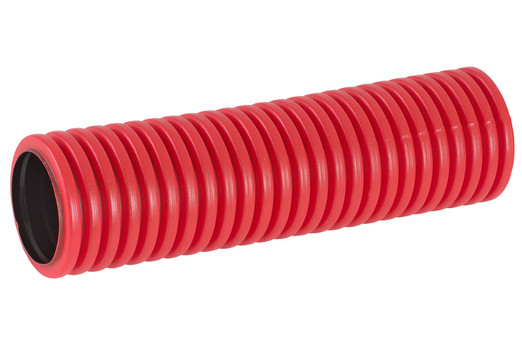 Труба для защиты кабеля гибкая тип 750 красная d=75мм (100м, муфта)